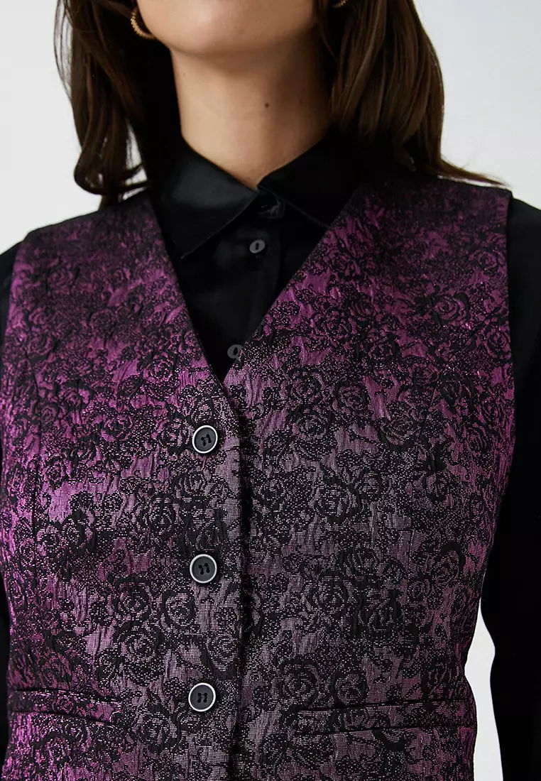 Rachel Araz Jacquard Vest