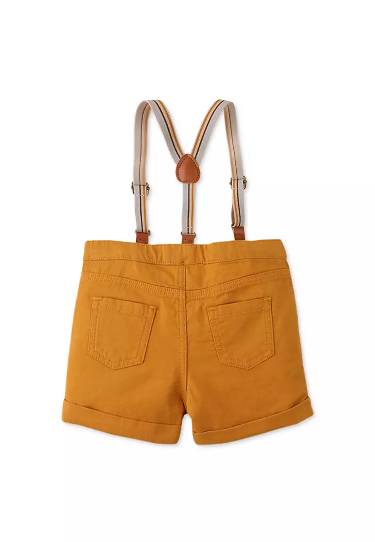 Buy Gingersnaps Baby Boys FoldUp Hem Shorts With Suspenders 2023 Online ZALORA Philippines