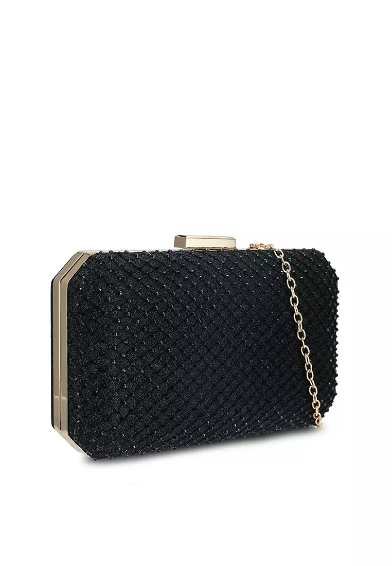 Hayden foldover crossbody clutch with studded diamond on sale quilting