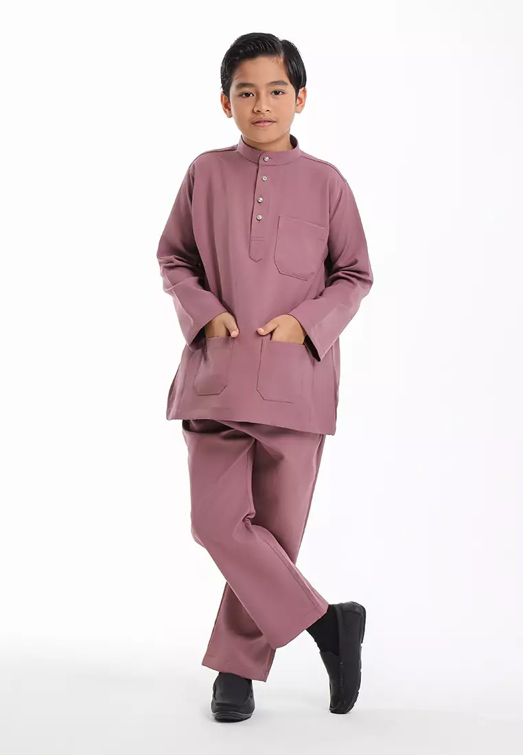 Alain Delon Baju Melayu Cekak Musang Budak - 19026501-71WistfulMauve