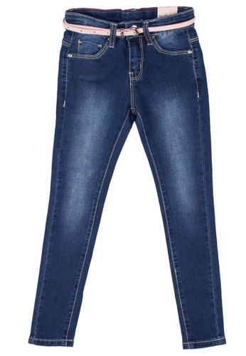 Shop Moose Girl Faded Long Denim Pants For Girls Online On Zalora