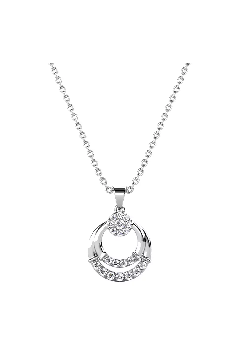 White stone pendant necklace top