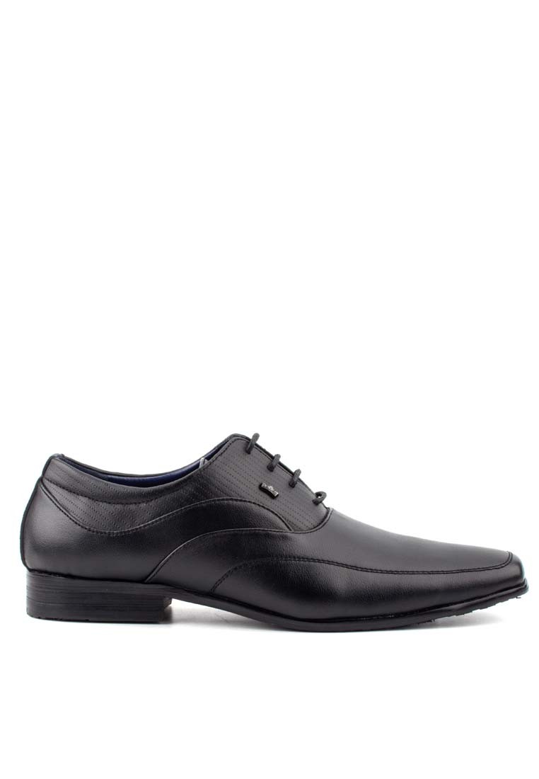 LR LARRIE Men Black Closed Lace Smart Casual Business Wear