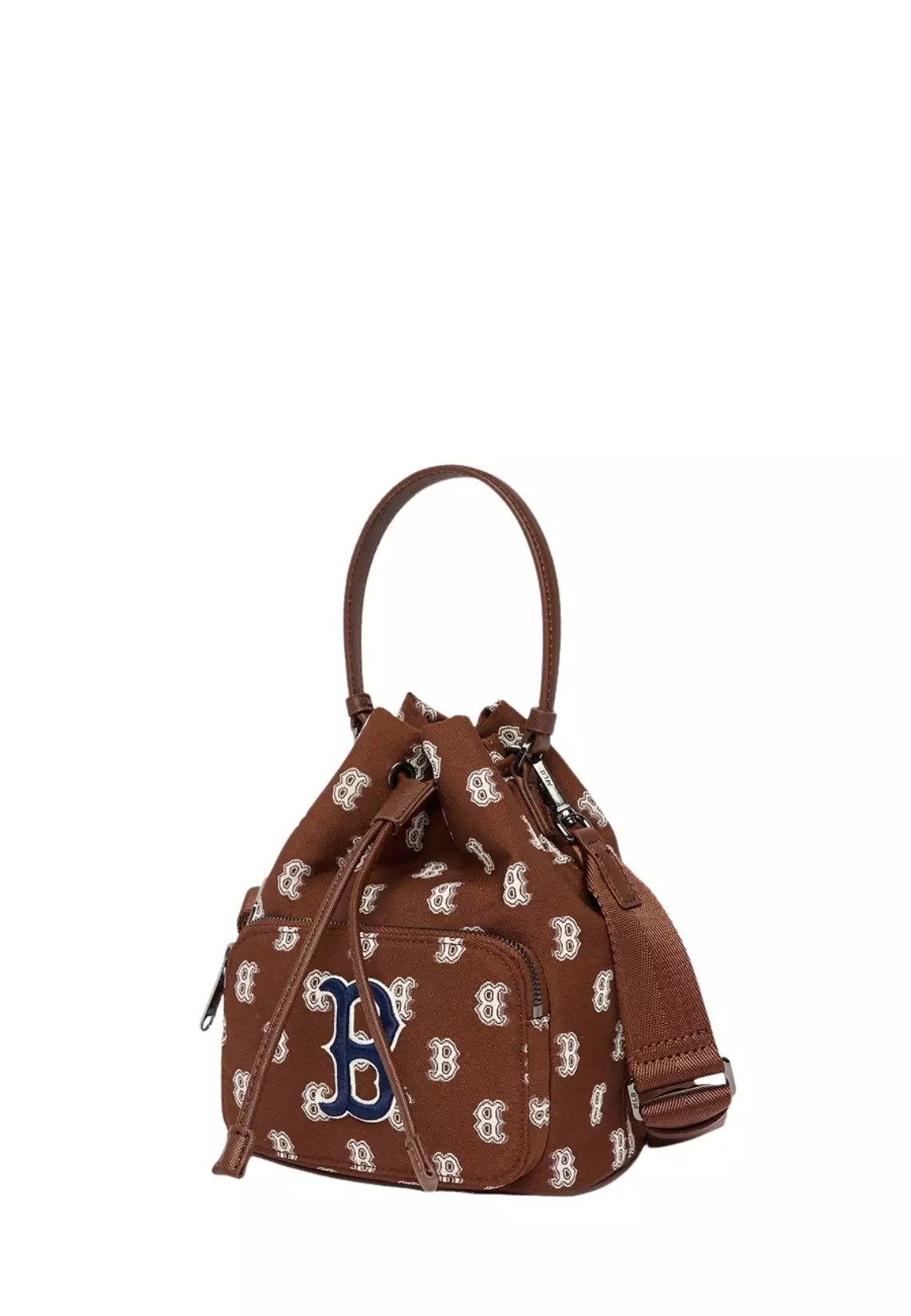 ショルダーバッグ・ポシェット MLB KOREA Monogram Mini Bucket BAG Boston Red Sox Jual MLB Korea Monogram Bucket Bag Boston Red Sox - Brown