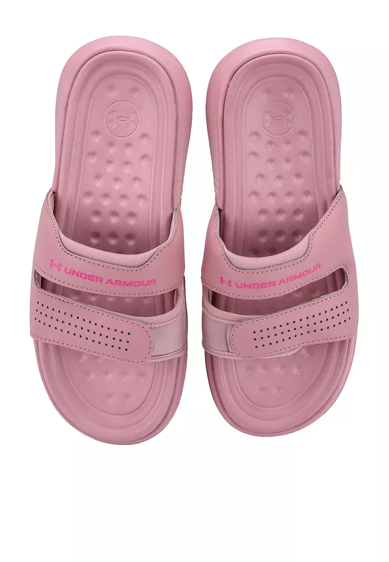 Under armour slippers women discount