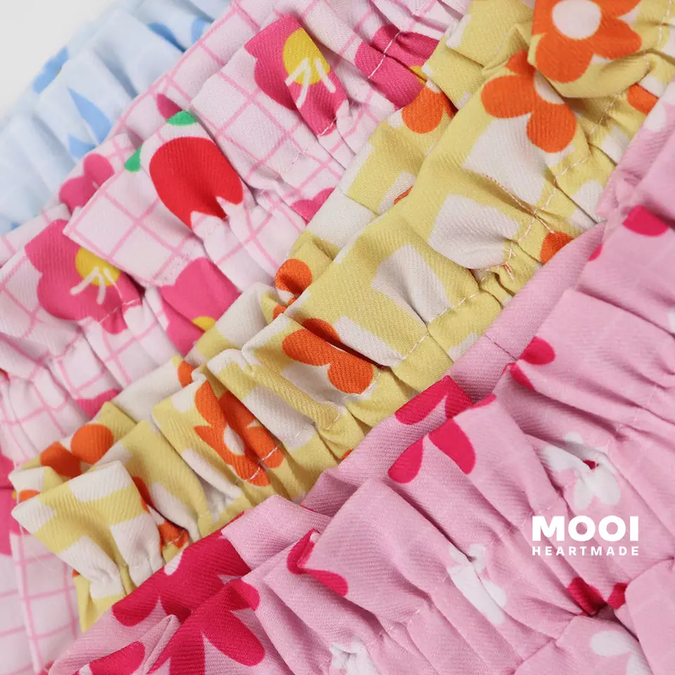 Mooi Setelan Anak Perempuan Ruffle Pocket Tee - Pink Blush