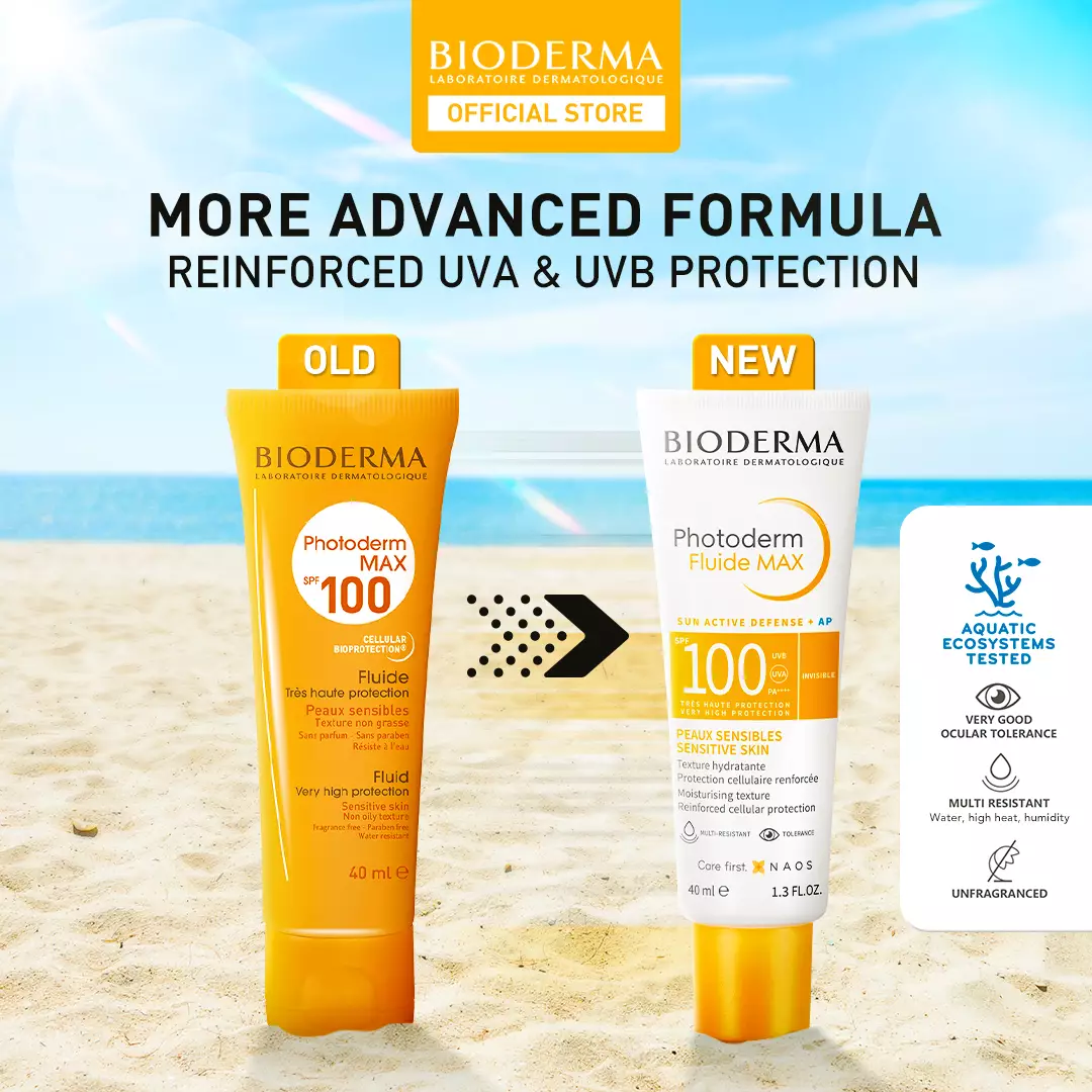 Bioderma Photoderm Max SPF 100 Fluide 40 ml - Sunscreen untuk Kulit Normal / Kering