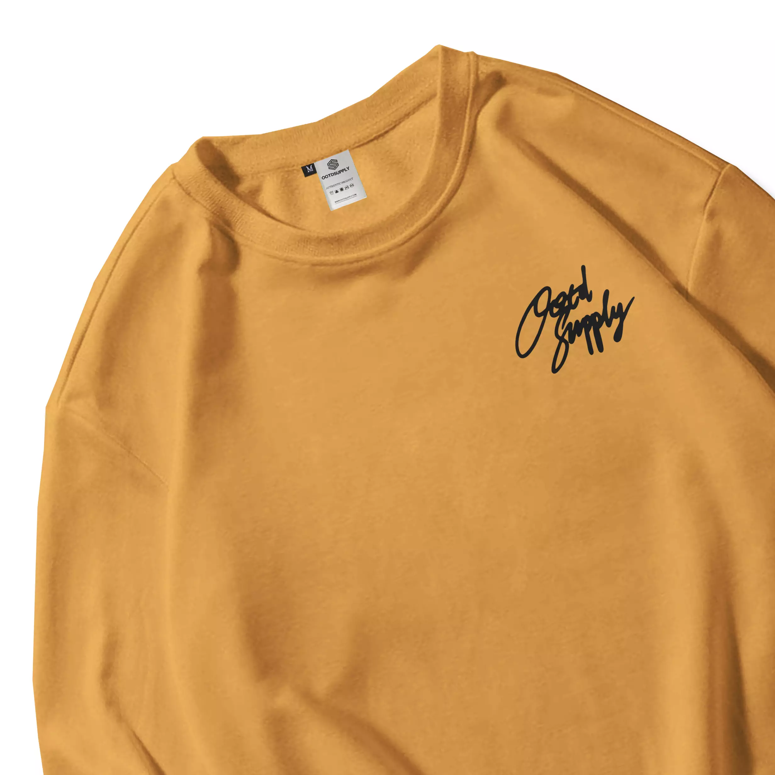 OOTDSUPPLY Crewneck Signature Mustard | Sweater Pria and Wanita