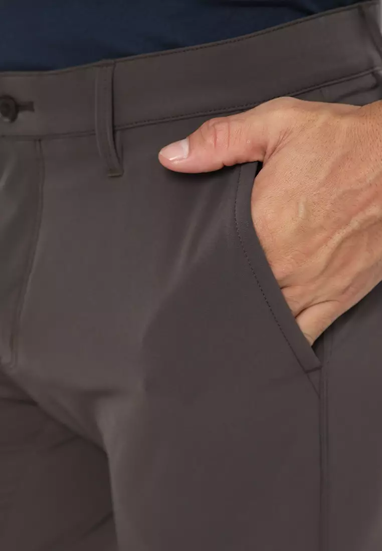 Jack Nicklaus Nordic Celana Panjang Pria Slim Fit Charcoal