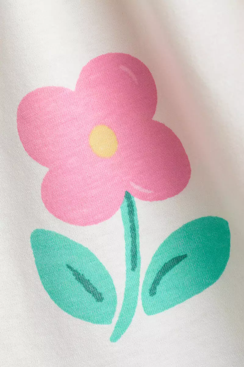 Printed cotton dress