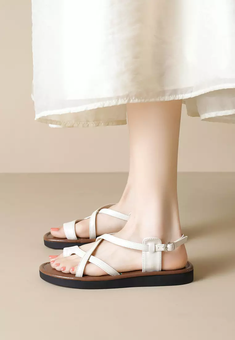 繞踝搭帶套趾涼鞋WW020-2