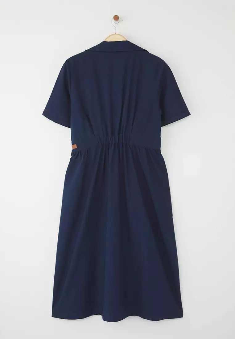 Shirt Collar Plus Size Dress