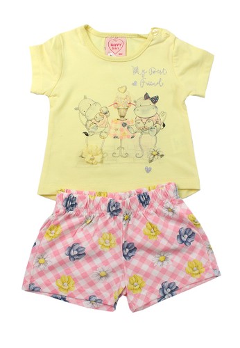 Jual Mini Zo Luna Baby Girl Top Bottom Set Yellow Original Zalora Indonesia