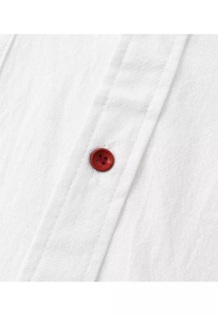 Loose Square-neck Linen Shirt YL-SKD01