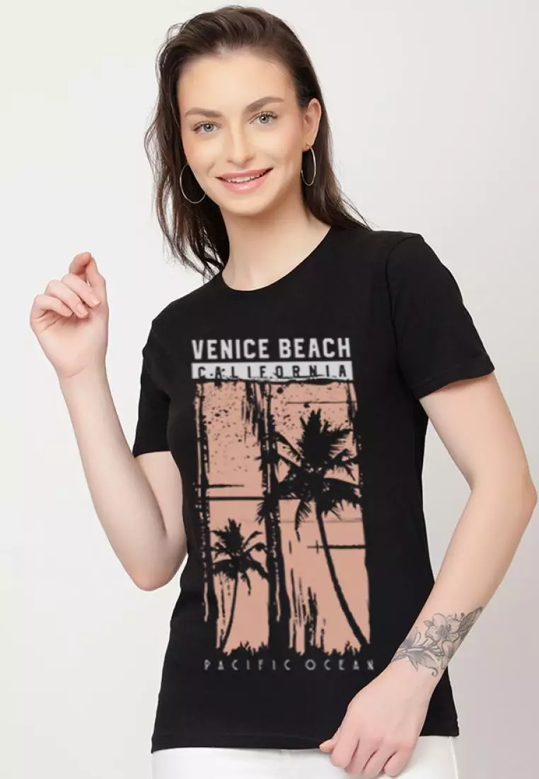 VENICE BEACH T Shirt Women's Relaxed Fit T Shirt 