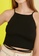 Trendyol black Strappy Ribbed Tie Back Top 89A2FAA80187A0GS_3