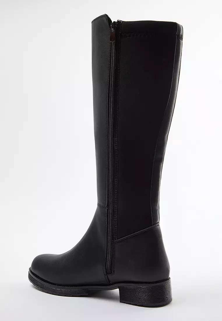 Zippered Flat Boots