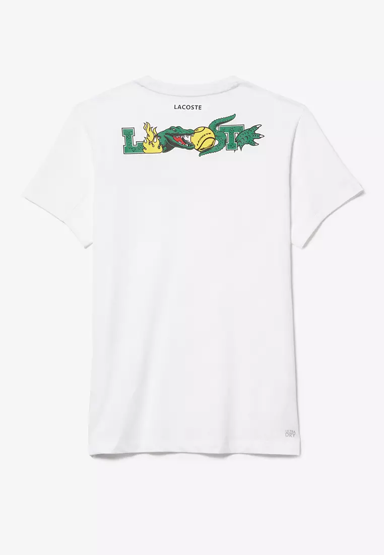 Buy Lacoste Men's Lac Sport Crocodile Print Tennis TShirt 2023 Online