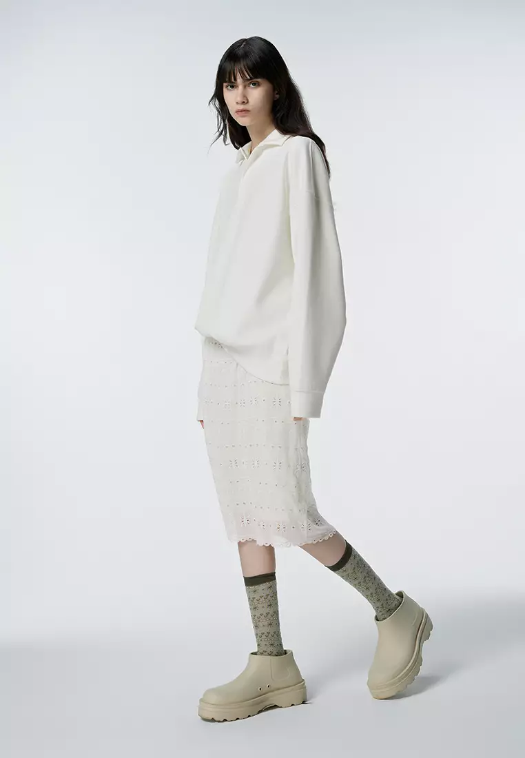 Women's Lace Insert Skirt