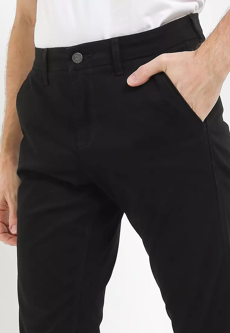 Slim Stretch Fit Chino Pants HSS015BK