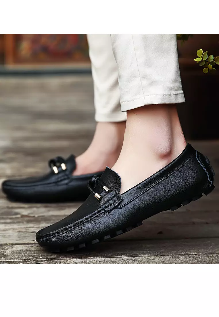 Leather Knot Loafers & Boat Shoes YY9088