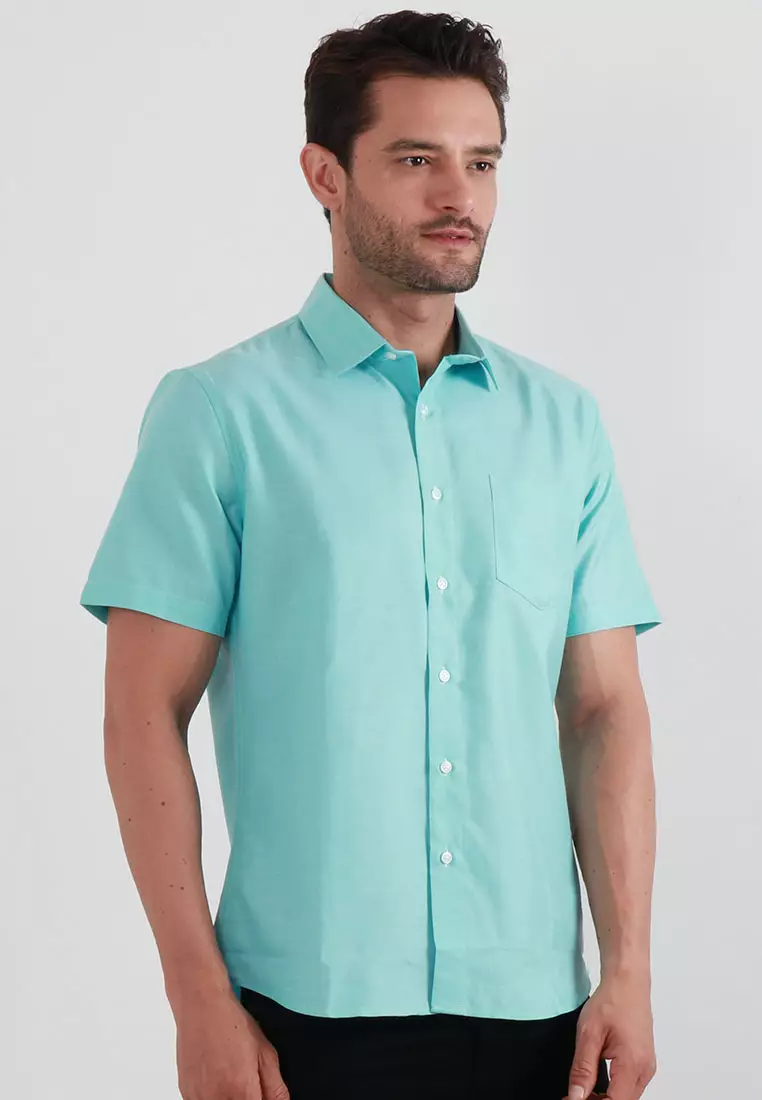 MAGINOT OXFORD TOSCA 1.0 Kemeja Casual Slim Fit Lengan Pendek