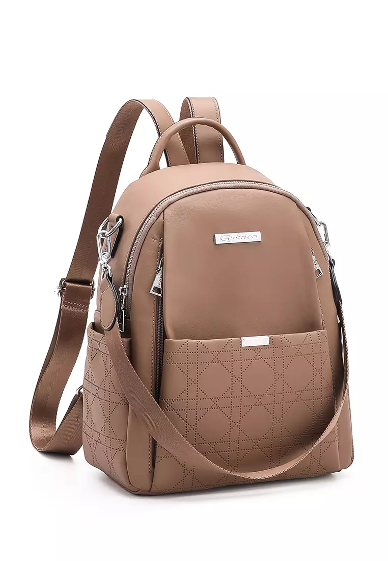 GYKACO SORAN Khaki - Tas Ransel Wanita - Fashion Backpack (IMPORT)