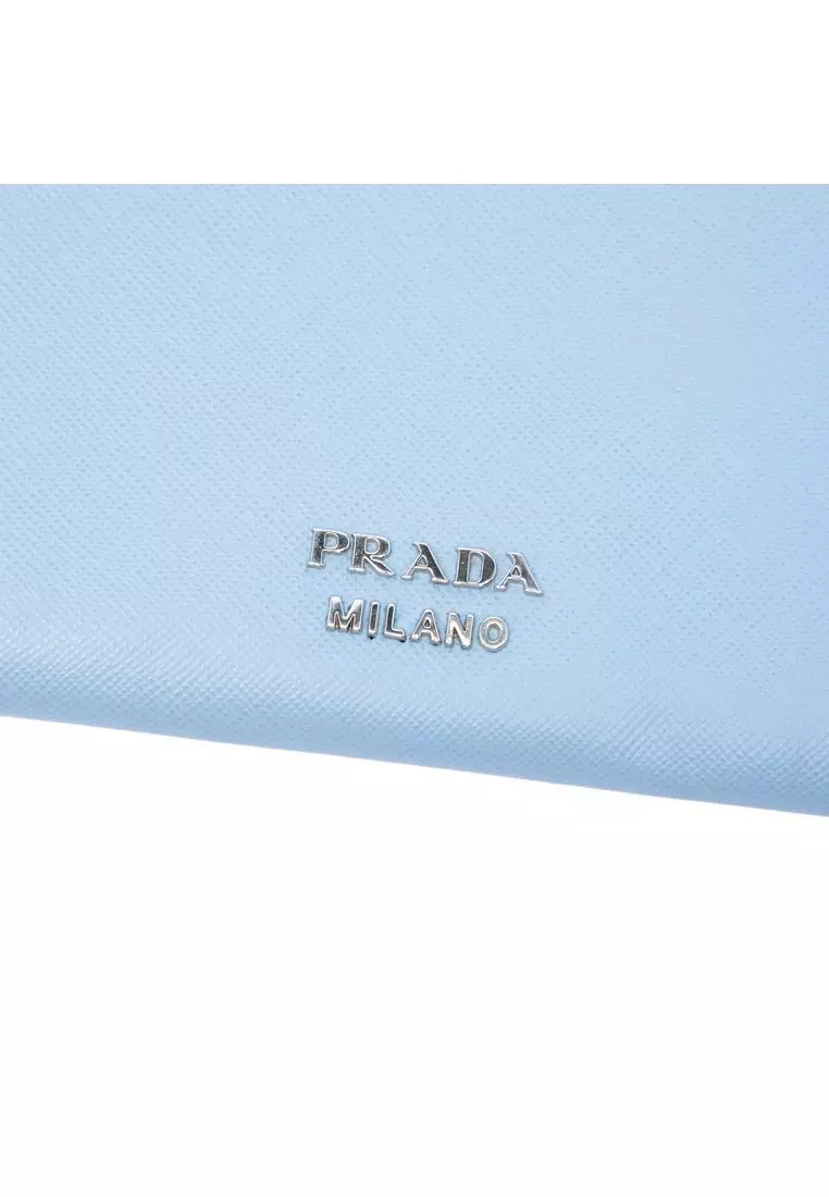 Pre-Loved Prada Tricolor Saffiano Clutch