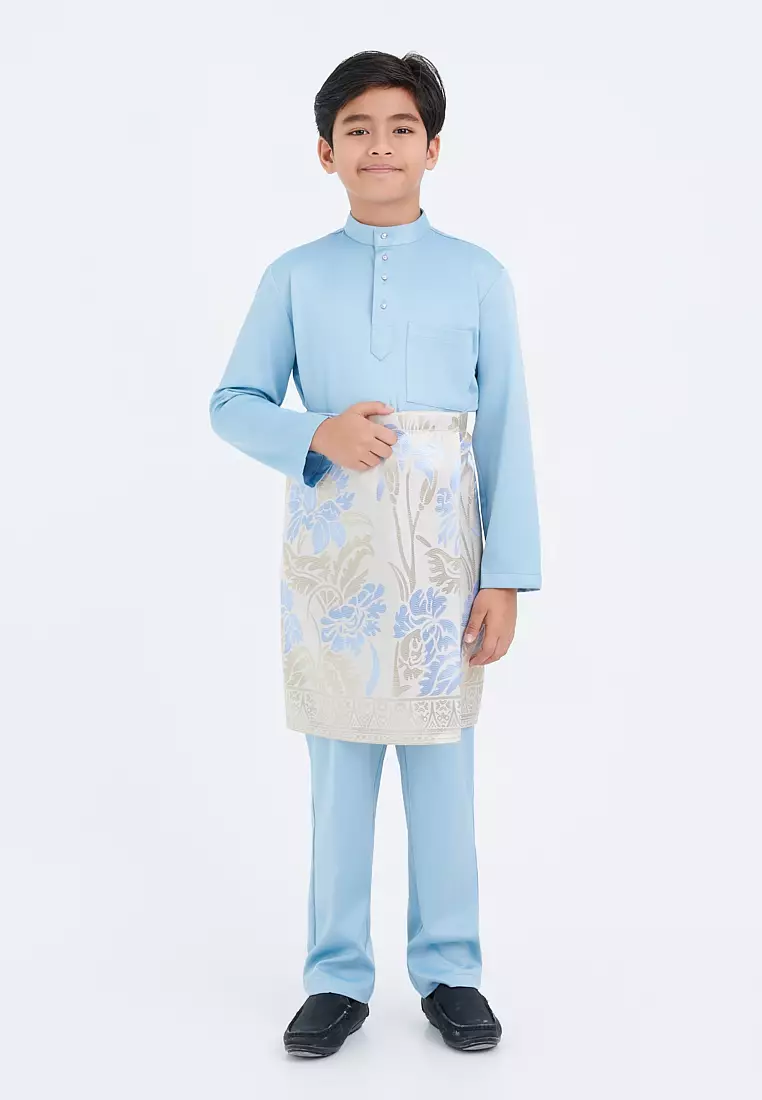 Gene Martino - Faez Baju Melayu Slim Fit Sedondon – Junior 1292
