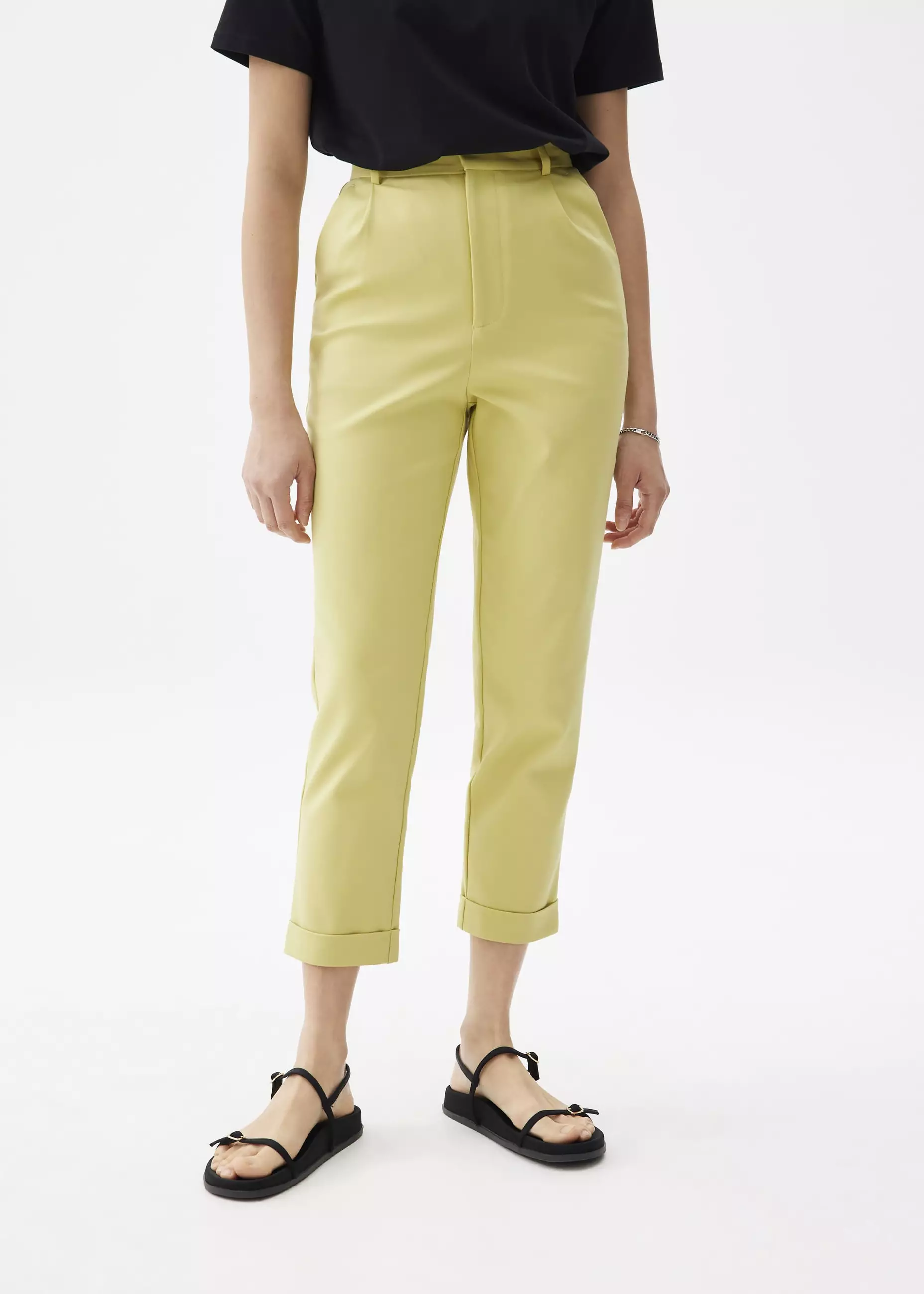 Celana Wanita - Lynn Tailored Peg Leg Chino Pants