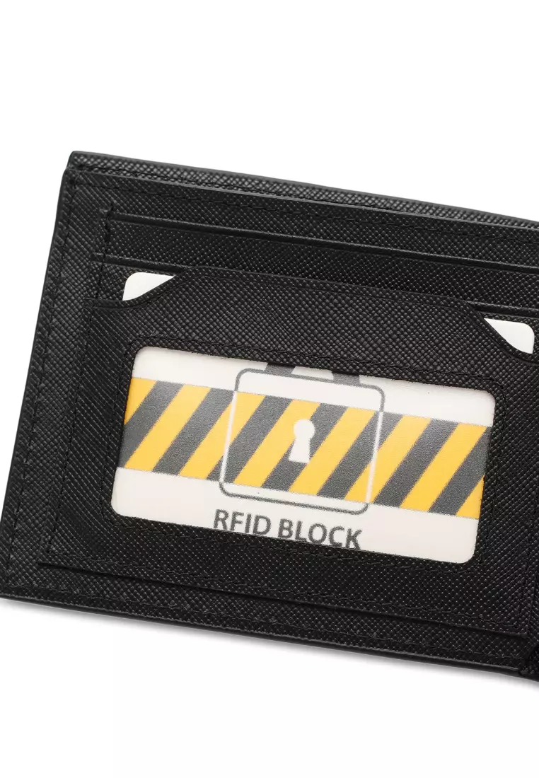 Men's Genuine Leather RFID Blocking Bi Fold Wallet