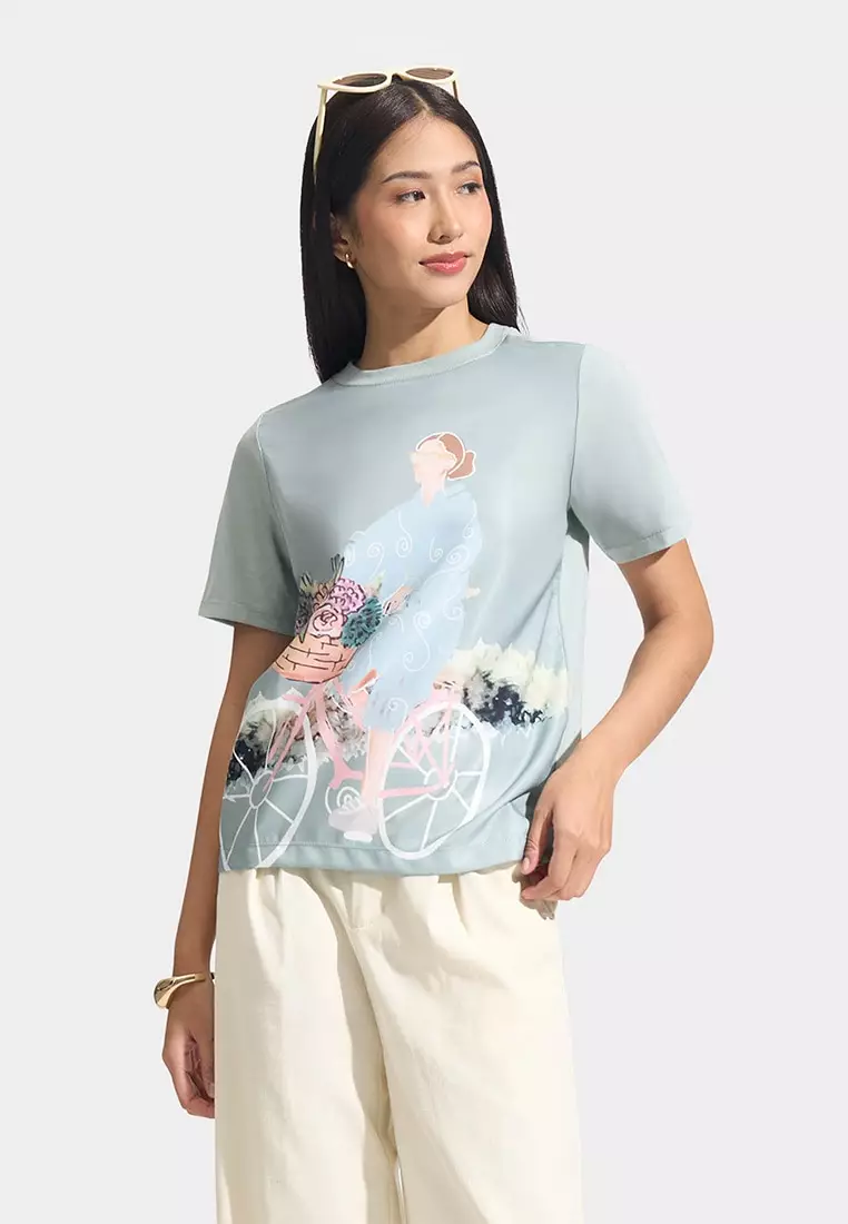 Simple Joy In Life Woman Hybrid Tee