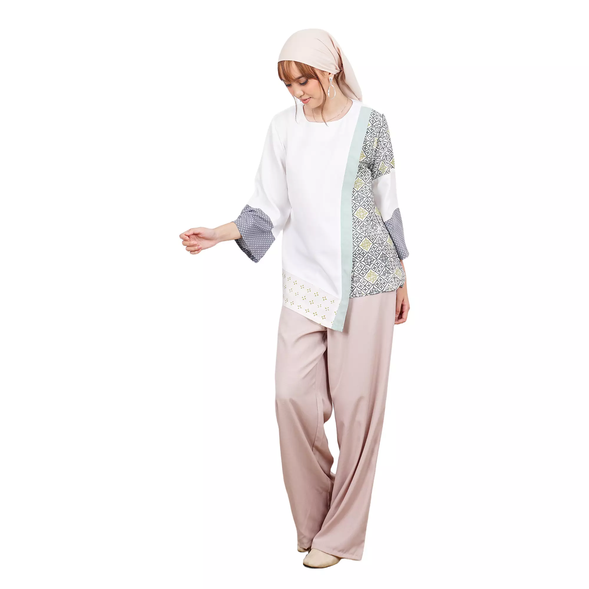 Blouse Batik Wanita - Atasan Batik - Bhatara Batik Elina - Baju Batik Modern Lengan Panjang