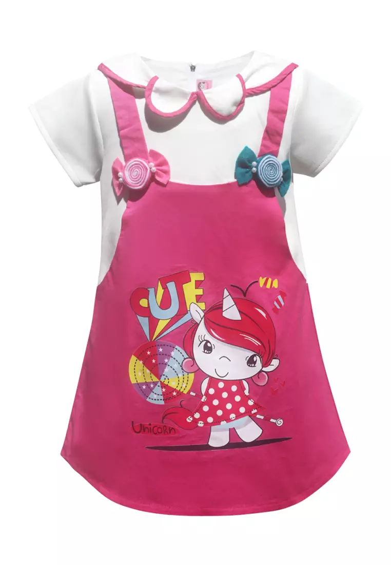 TWO MIX Baju Anak Perempuan - Dres Anak Perempuan Lucu 1-8 Tahun 4207