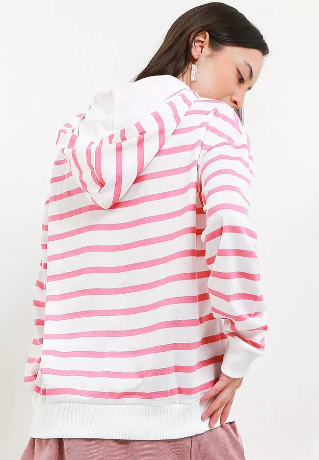 Sweater Hoddie Long Sleeve Stripe
