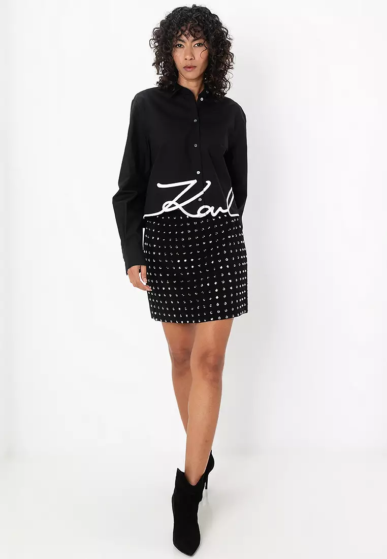Karl Hem Signature Cropped Shirt