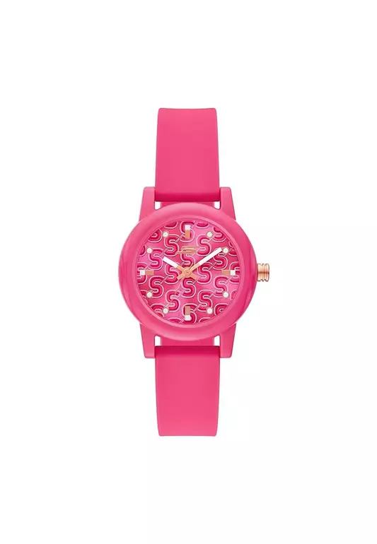 Pickleball Rosencrans Mini Pink Silicone Strap Analog Watch SKC-SR8102