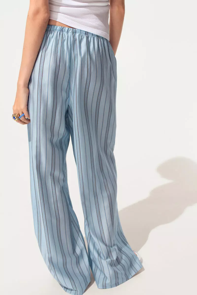 Wide drawstring trousers