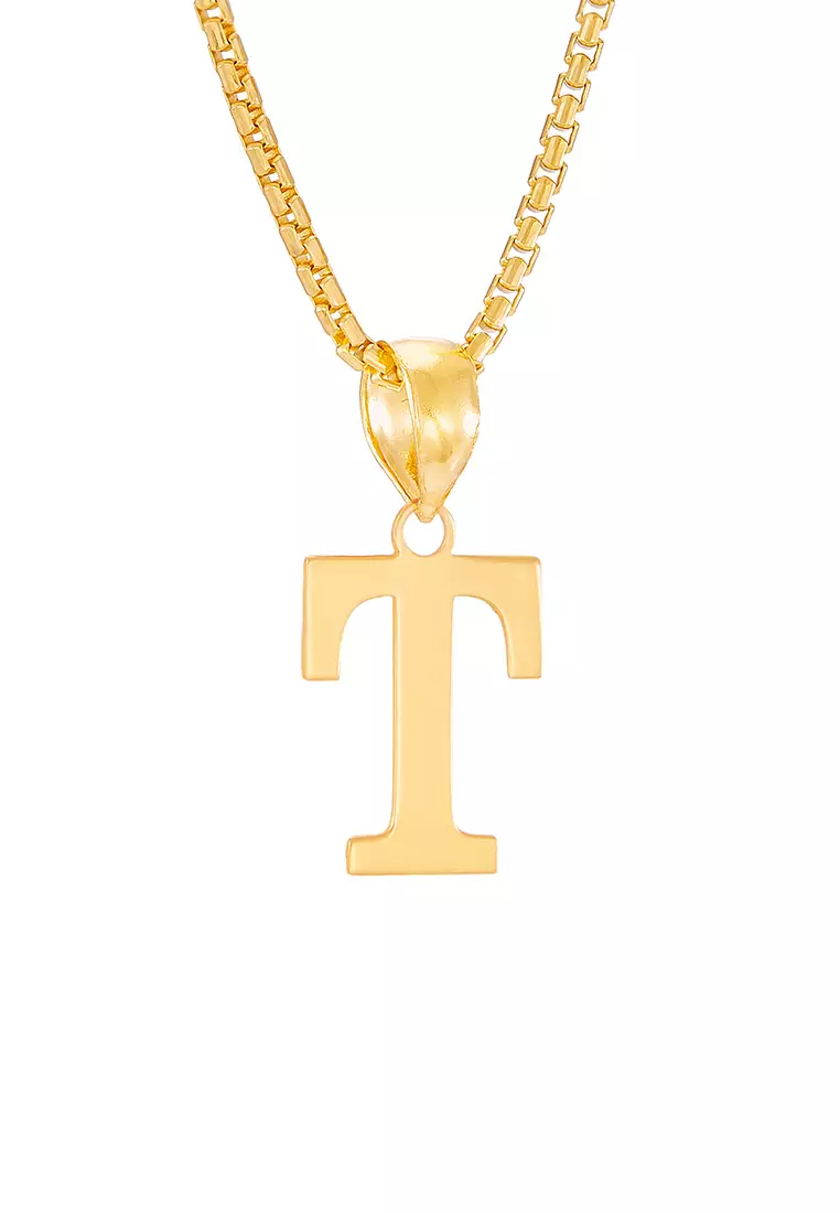 HABIB 916/22K Yellow Gold Alphabet Pendant STP060723(T)