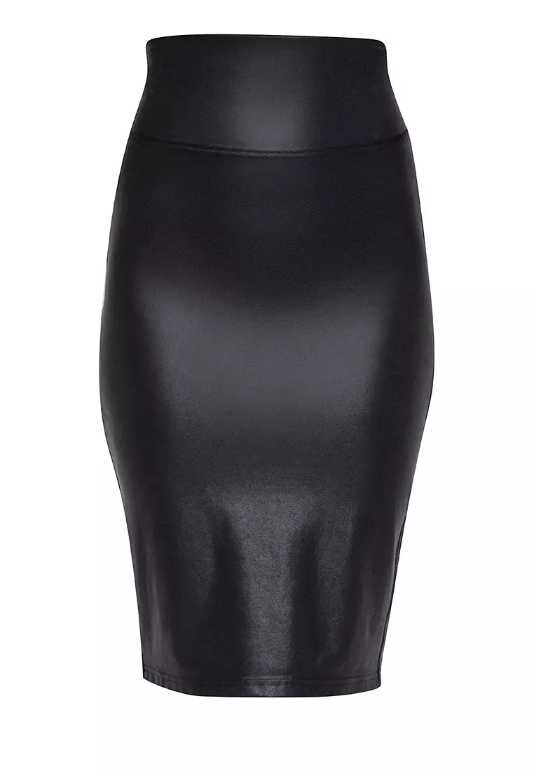 Buy Spanx Faux Leather Pencil Skirt 2024 Online | ZALORA Philippines