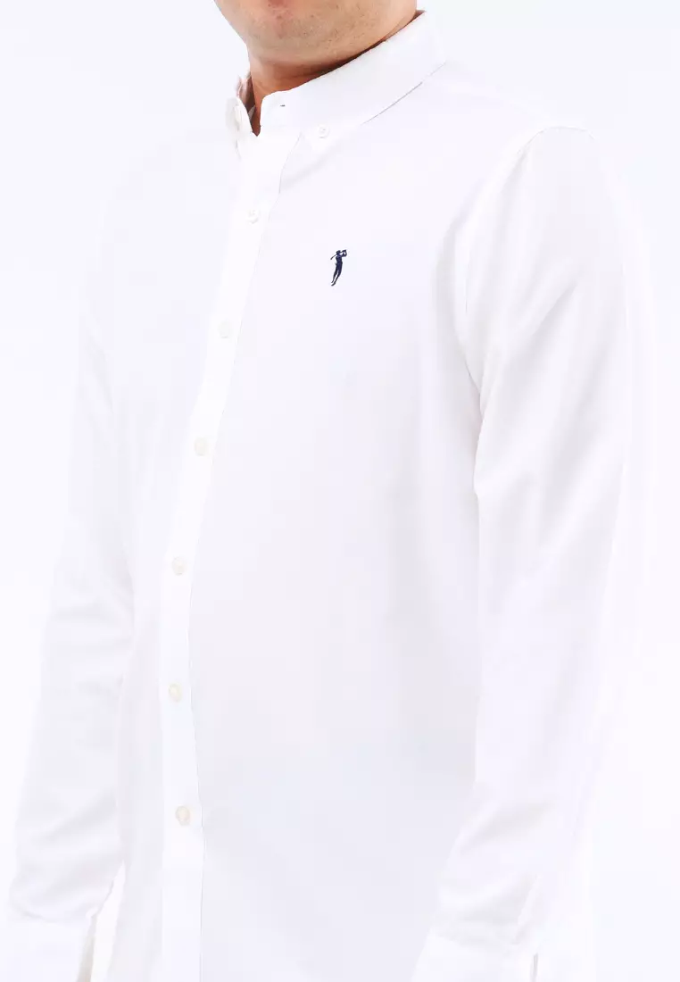 Woven Polo Long Sleeve