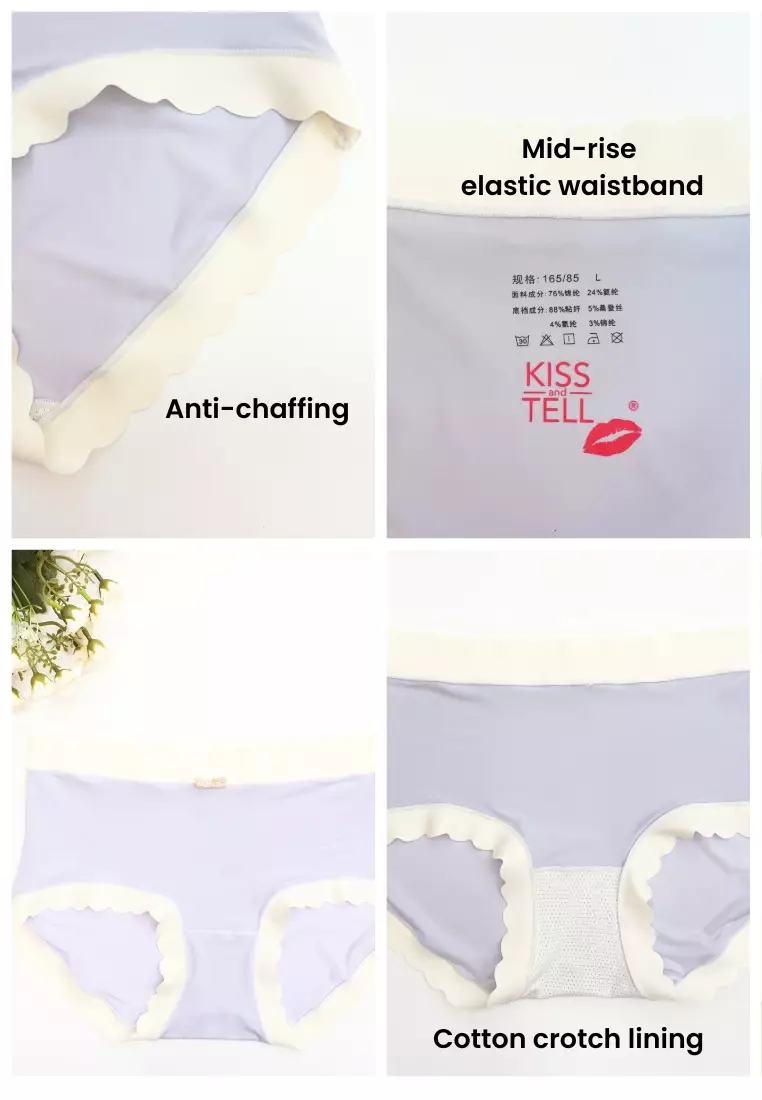 6 Pack Ayla Cotton with Mid Rise Panties