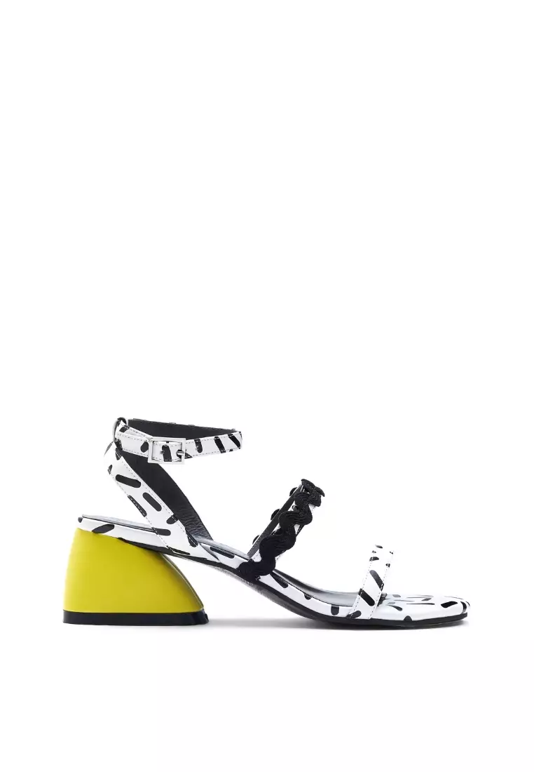 Buy House of Avenues Ladies Color Blocking Heel Ankle Strap Sandal