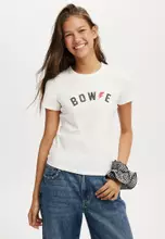 Licensed David Bowie Lightning/Vintage White