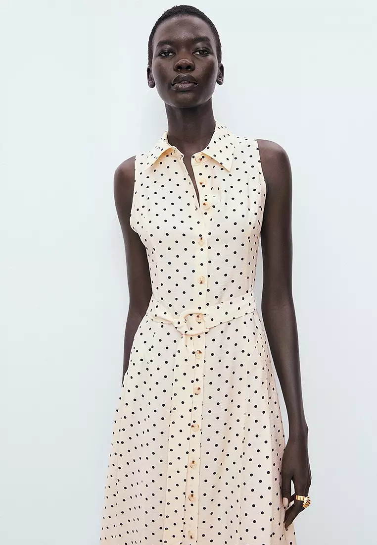 Polka Dot Shirt Dress