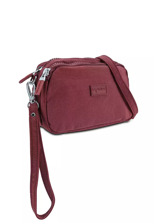Buy BAGSTATION Crinkled Nylon Wristlet Pouch Online ZALORA Malaysia