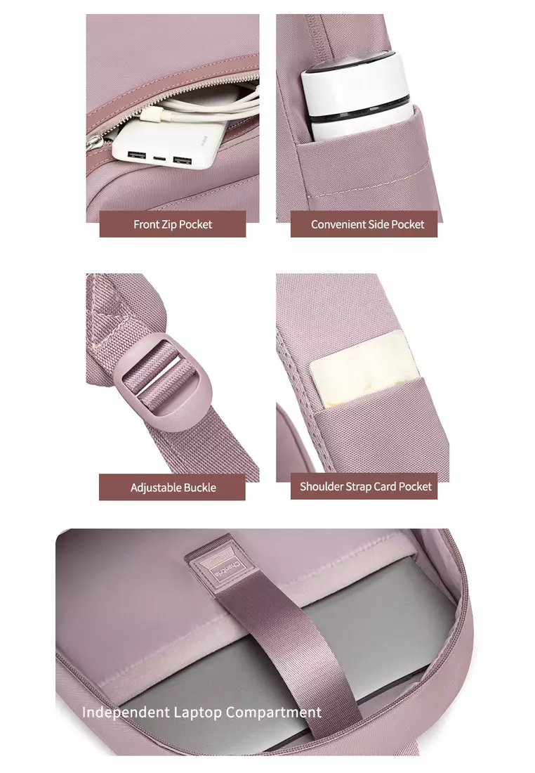 Casual School Bag 15.6 Laptop Compartment Waterproof Backpack for Women