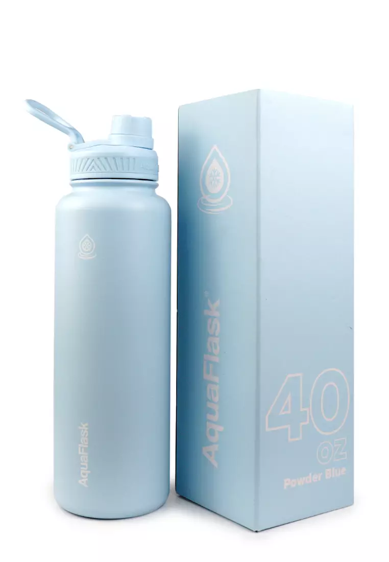 40oz Wide Mouth Water Bottle Powder Blue