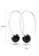 925 Signature silver 925 SIGNATURE Round Onyx Dangle Earrings-Silver/Black 1030AAC4EAE4CCGS_4