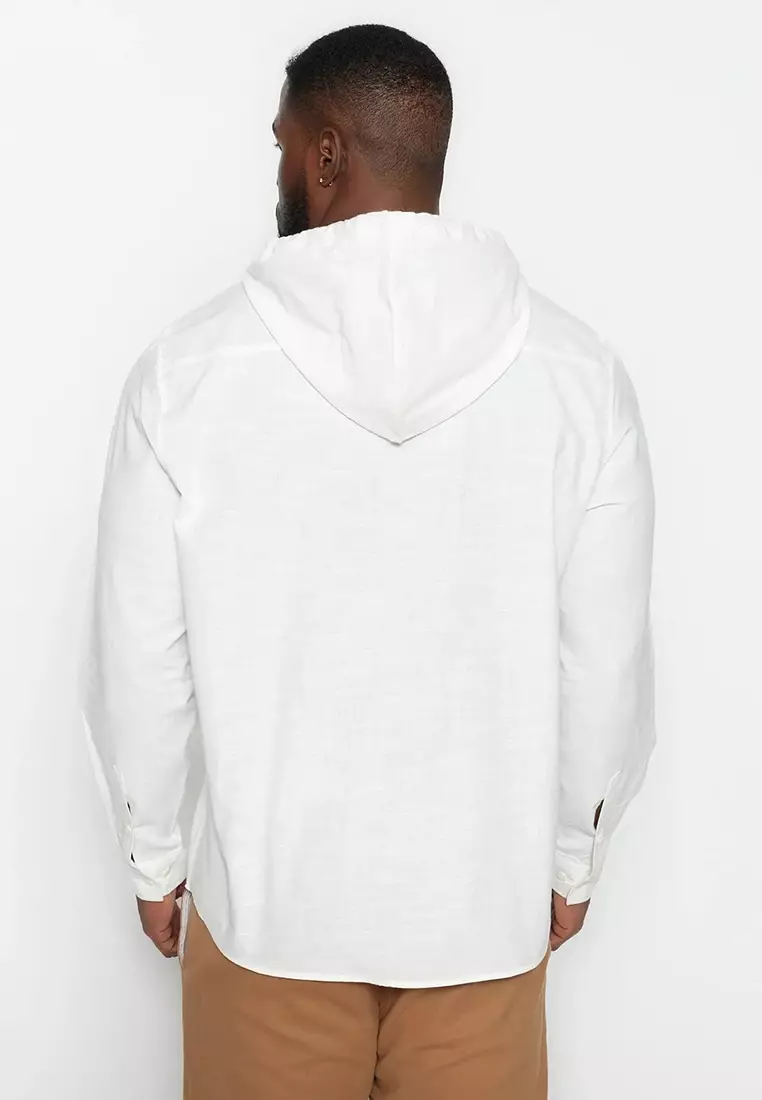 Zipper Hooded Shirt